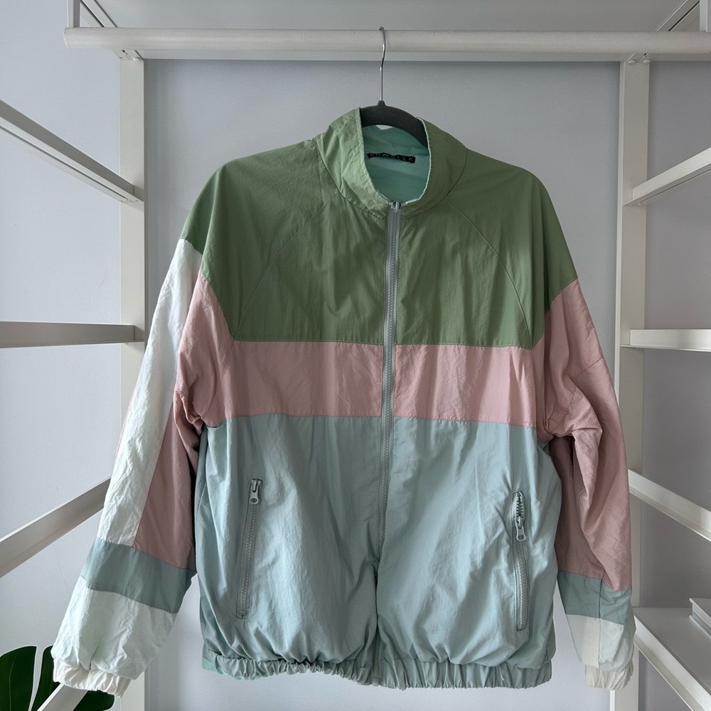 Kuwalla Colorblock reversible Windbreaker Jacket medium